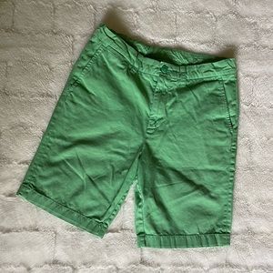 Crewcuts boys green shorts size 12